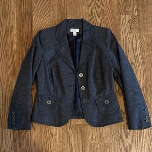 LOFT Dark Blue Denim Women's Blazer